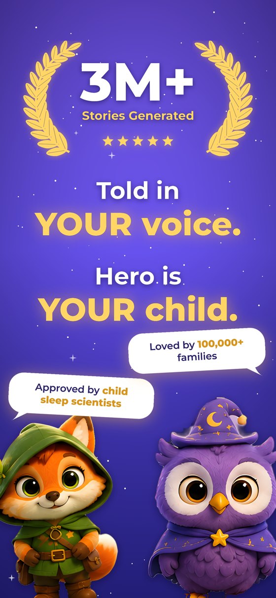 Dreamify: stories told in your voice, with your child as the hero